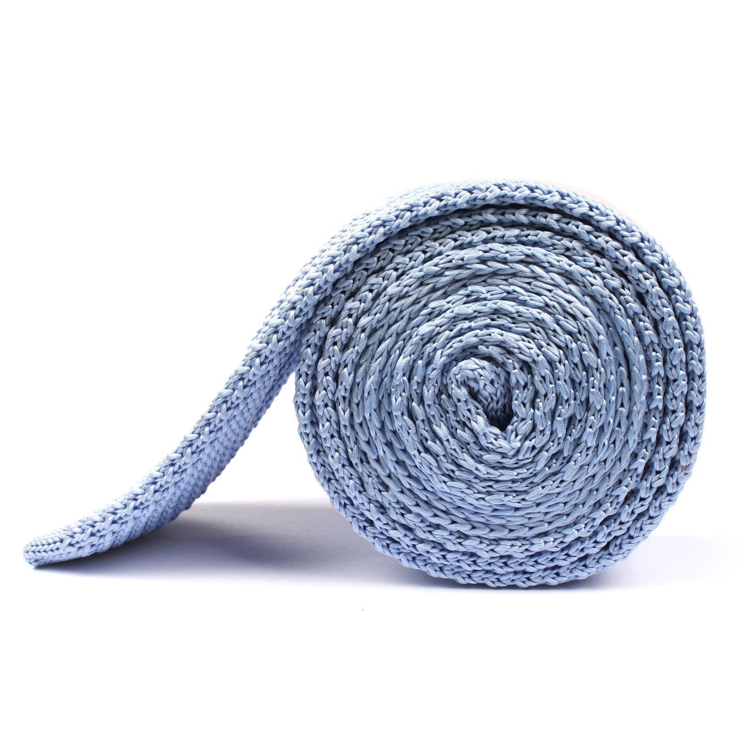 Columbia Light Blue Knitted Tie Side Roll