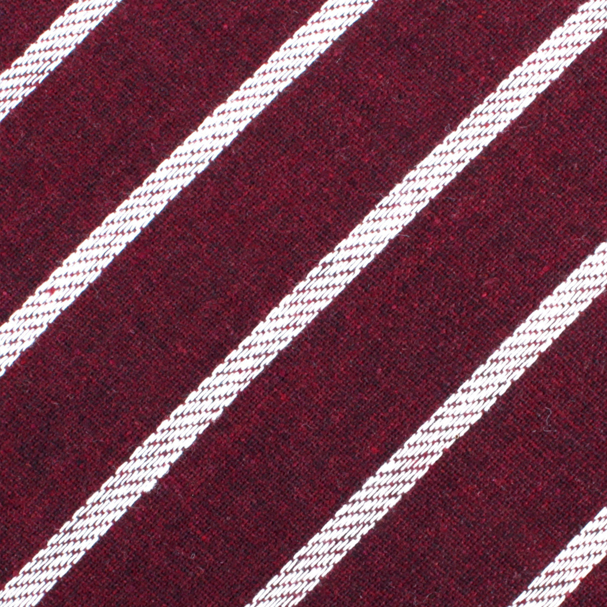 Columbus Burnt Burgundy Stripe Linen Kids Bow Tie Fabric