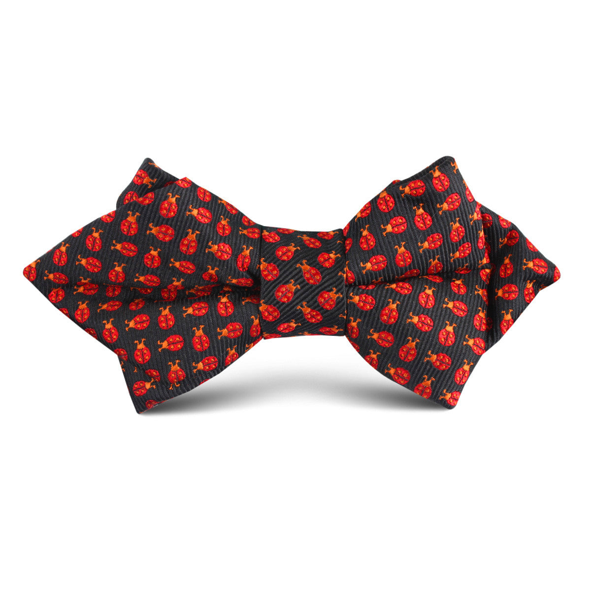 Coquelicot Red Beetle Kids Diamond Bow Tie