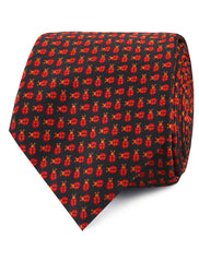 Coquelicot Red Beetle Necktie