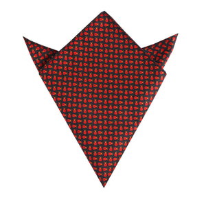 Coquelicot Red Beetle Pocket Square