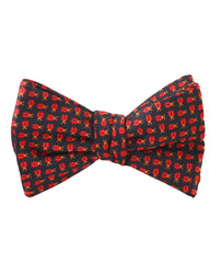 Coquelicot Red Beetle Self Tied Bowtie