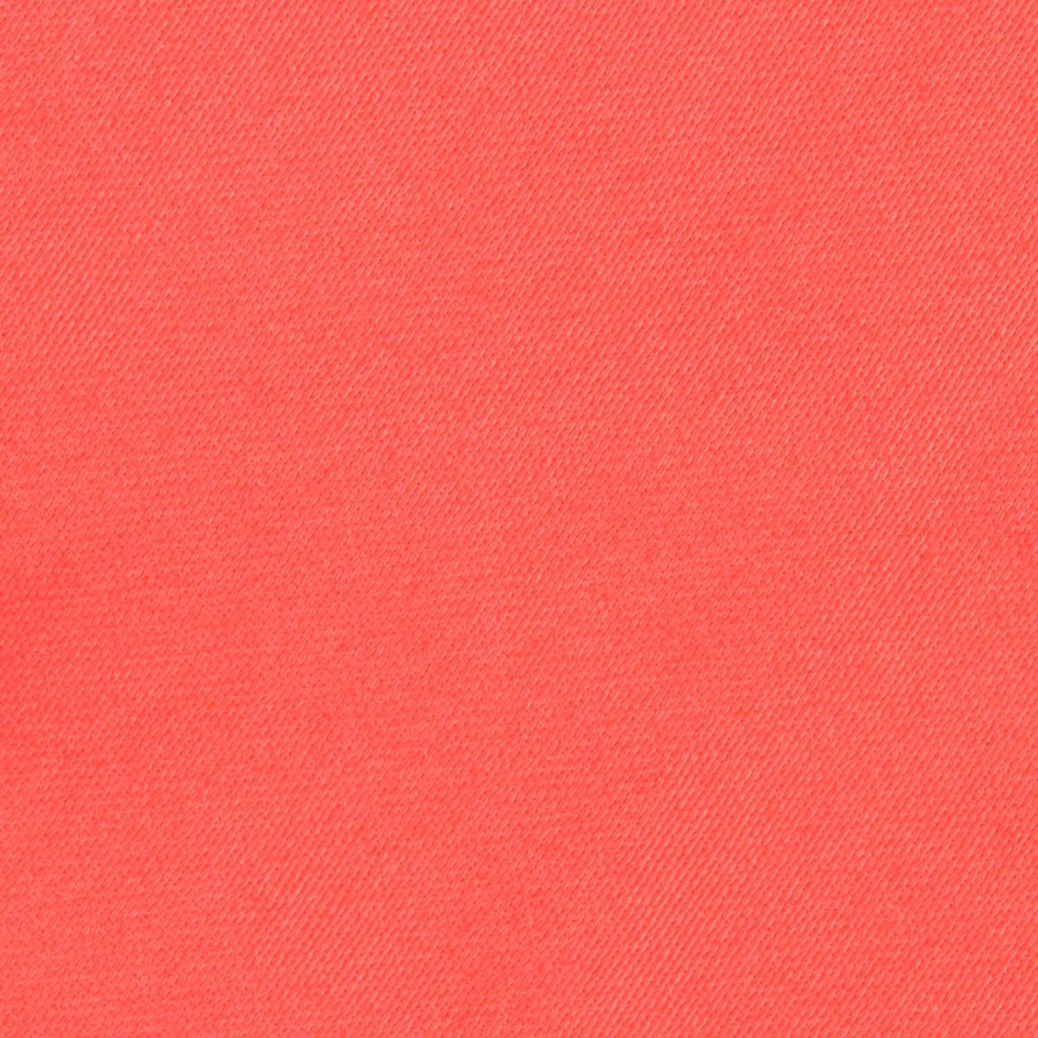 Coral Pink Cotton Fabric Necktie C161