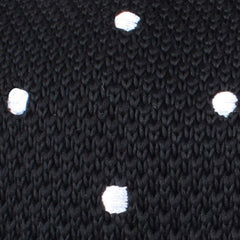 Corax Black Knitted Tie Fabric