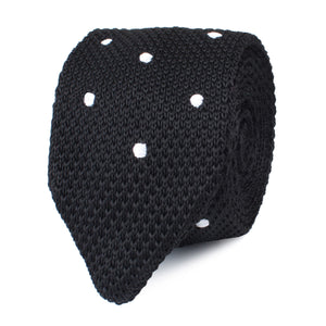 Corax Black Knitted Tie