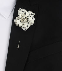 Dalmation Lapel Flower Suit Jacket Boutonniere