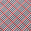 Crimson Gingham Fabric Necktie X704