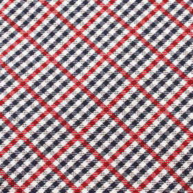 Crimson Gingham Pocket Square