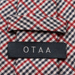 Crimson Gingham Necktie Back