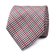 Crimson Gingham Necktie Front View