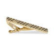 Crosshatch Gold Tie Bars