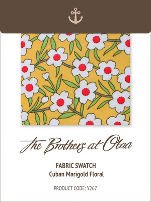 Fabric Swatch (Y267) - Cuban Marigold Floral