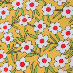 Cuban Marigold Floral Pocket Square Fabric