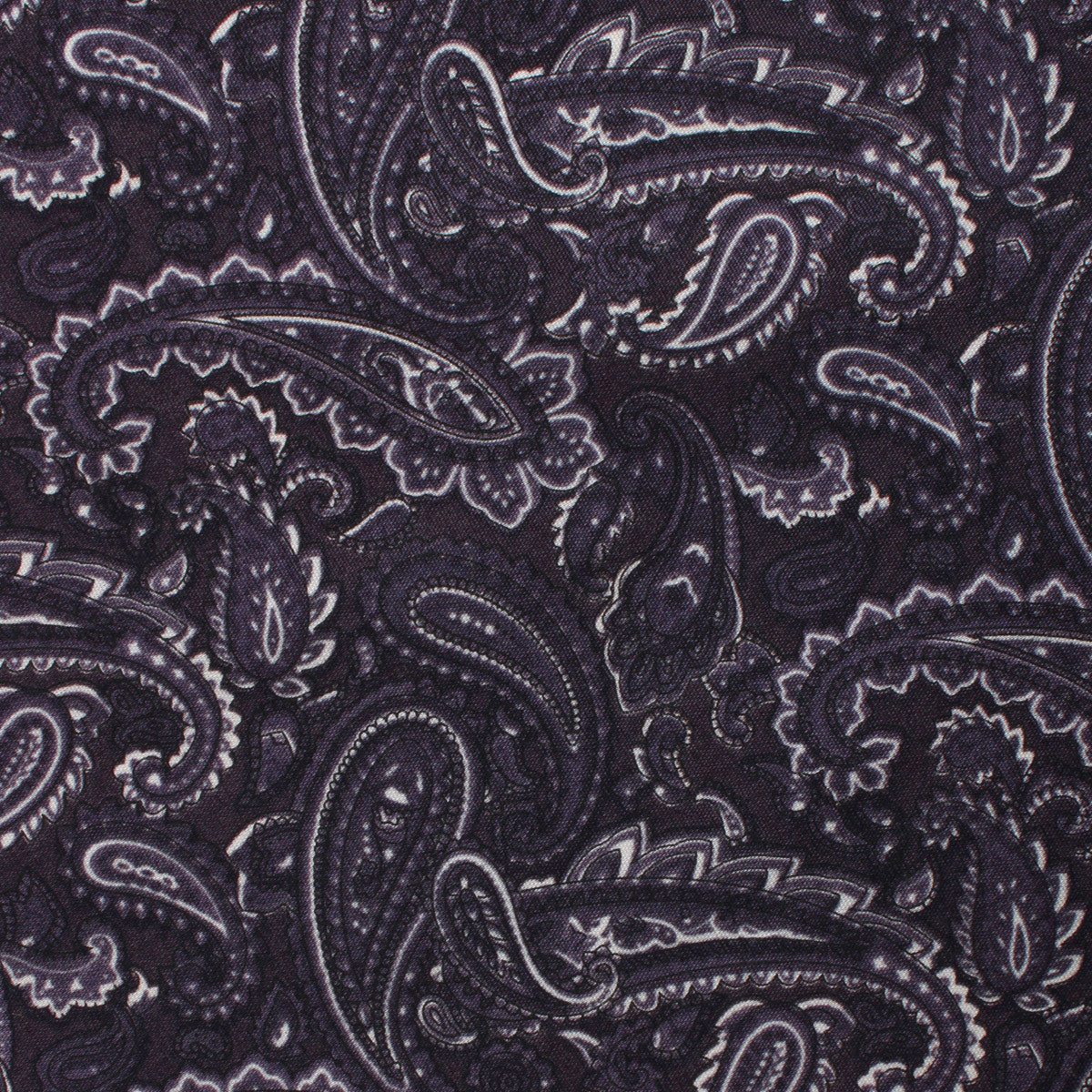 Culaccino Kettle Black Paisley Fabric Necktie