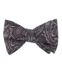 Culaccino Kettle Black Paisley Self Bow Tie