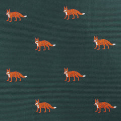 Culpeo Fox Dark Green Kids Bow Tie Fabric