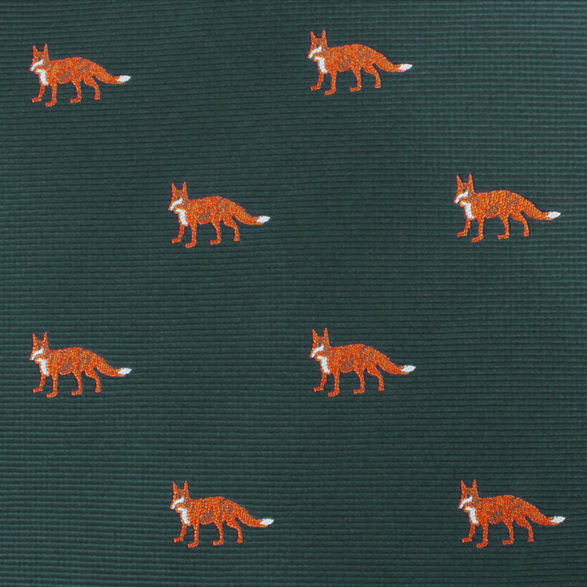 Culpeo Fox Dark Green Self Bow Tie Fabric