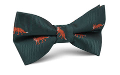 Culpeo Fox Dark Green Bow Tie