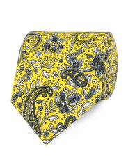 Cyrus Yellow Paisley Neckties