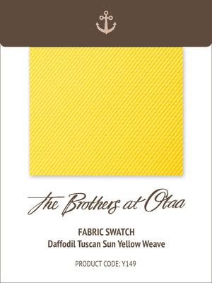 Fabric Swatch (Y149) - Daffodil Tuscan Sun Yellow Weave