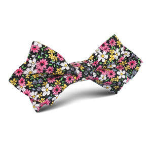 Daffodil Floral Diamond Bow Tie