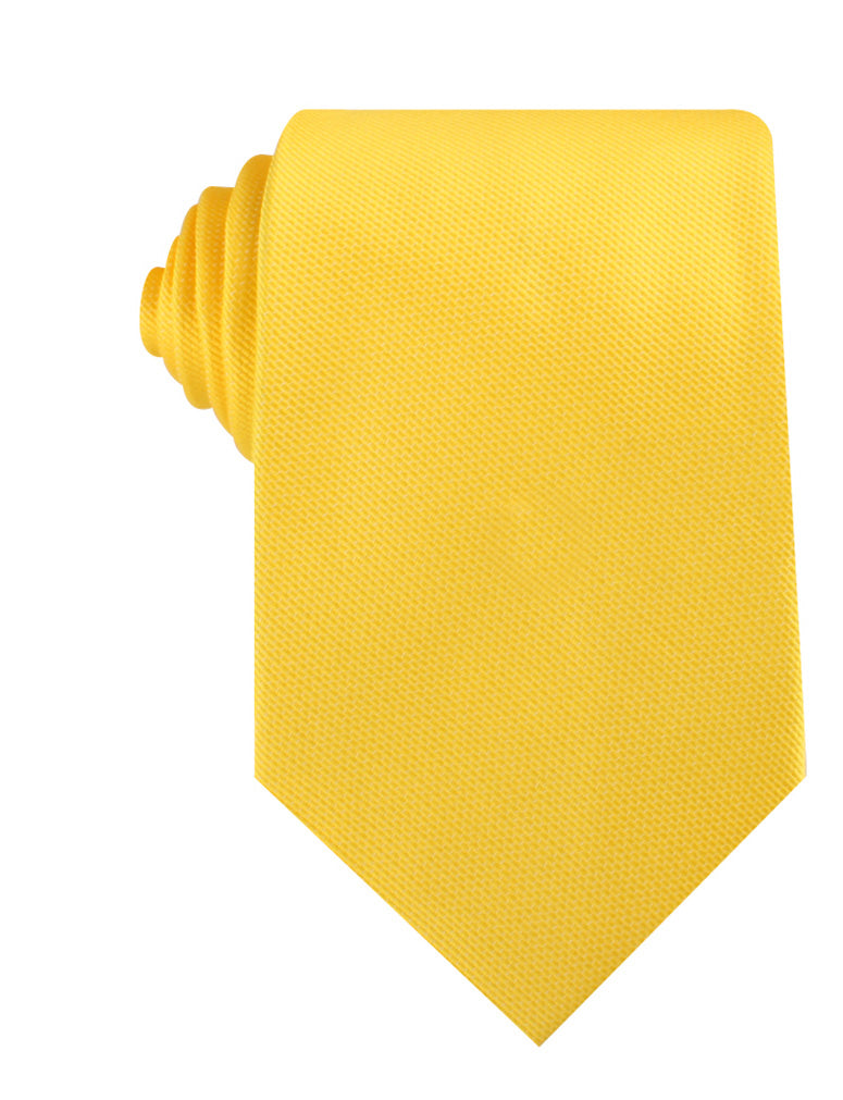 Daffodil Tuscan Sun Yellow Weave Necktie