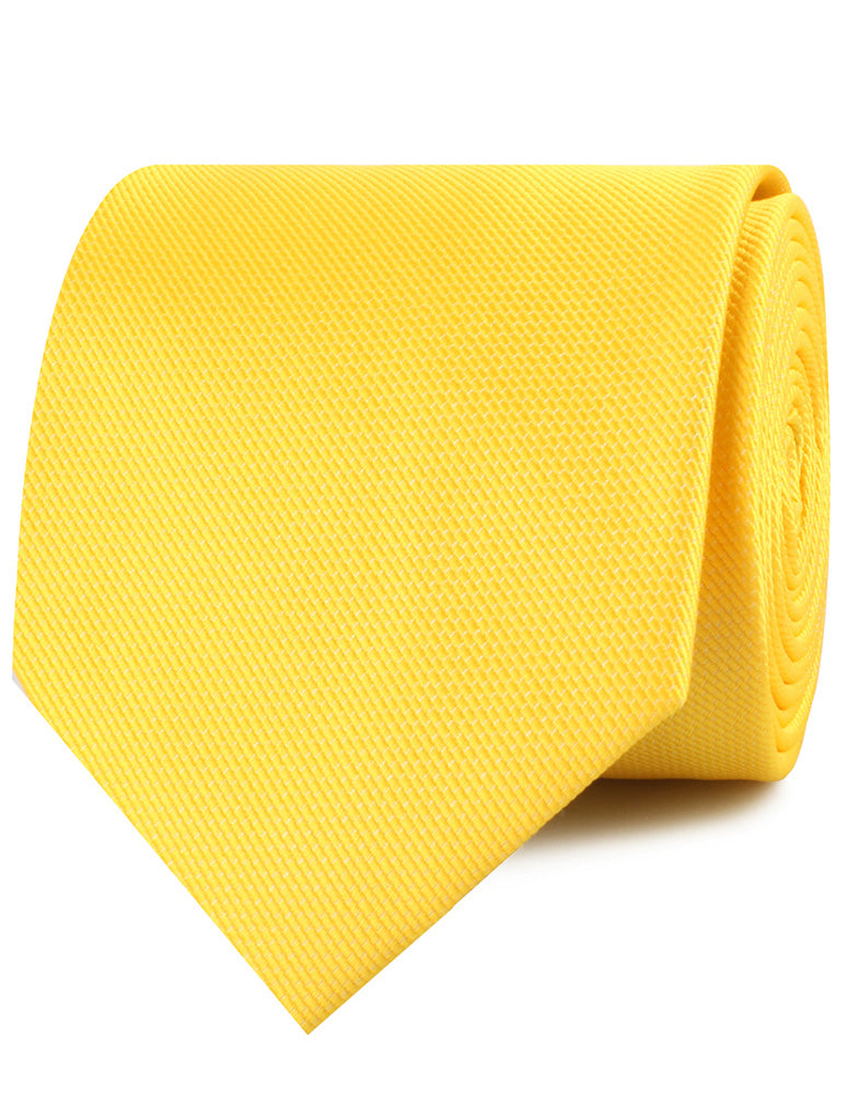 Daffodil Tuscan Sun Yellow Weave Neckties