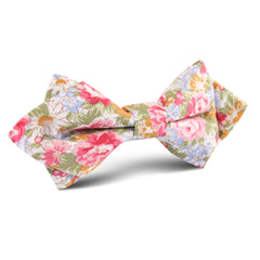Daisy Floral Diamond Bow Tie