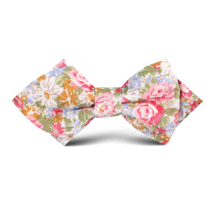 Daisy Floral Kids Diamond Bow Tie