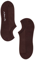 Dark Coffee Brown Low-Cut Socks