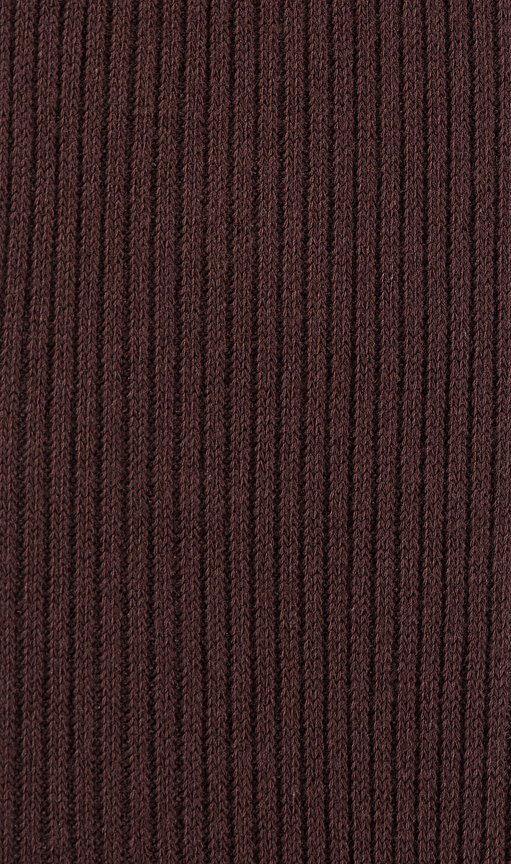 Dark Coffee Brown Ribbed Socks Pattern