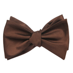 Dark Brown Bow Tie Untied Self tied knot by OTAA