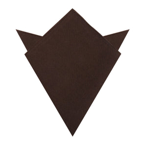 Dark Brown Truffle Linen Pocket Square