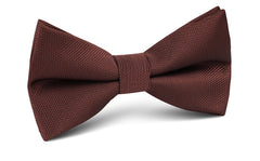 Dark Brown Weave Bow Tie