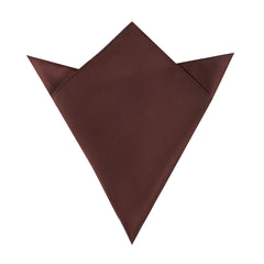 Dark Brown Weave Pocket Square