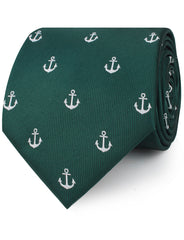 Dark Green Anchor Neckties