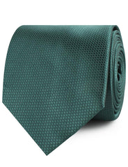Dark Green Basket Weave Neckties