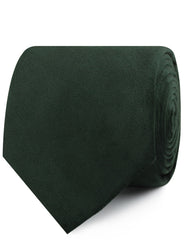 Dark Green Bond Velvet Necktie Roll
