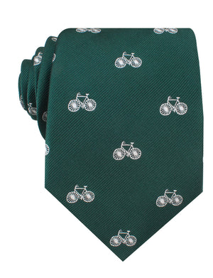 Dark Green French Bicycle Necktie
