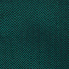 Dark Green Herringbone Bow Tie Fabric