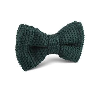 Dark Green Knitted Bow Tie
