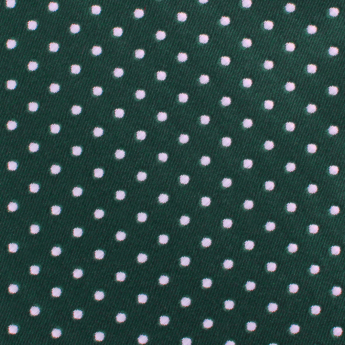 Dark Green Mini Polka Dots Necktie Fabric