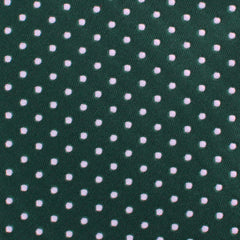 Dark Green Mini Polka Dots Necktie Fabric