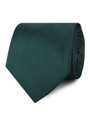 Dark Green Satin Neckties
