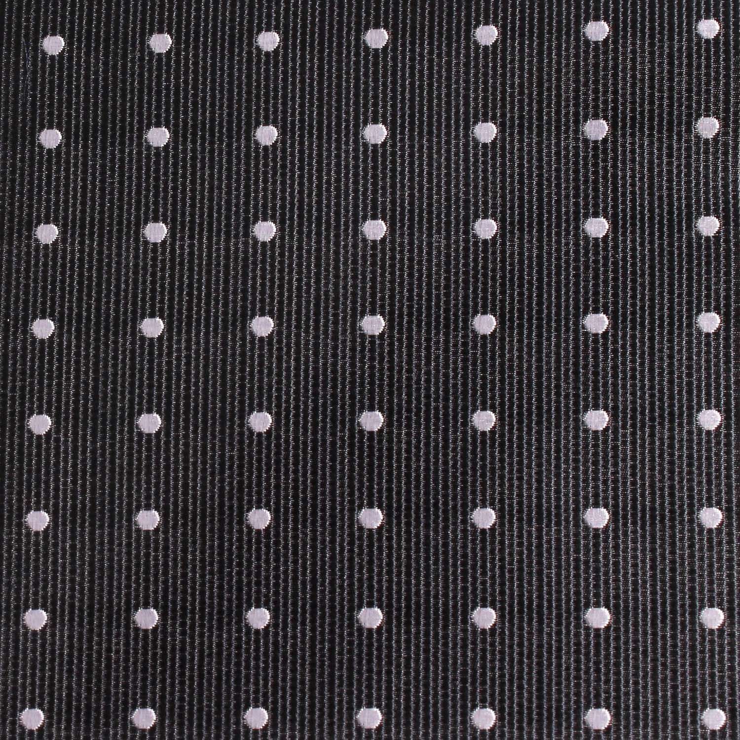 Dark Midnight Blue with White Polka Dots Fabric Necktie M140