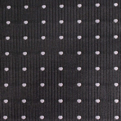 Dark Midnight Blue with White Polka Dots Fabric Necktie M140