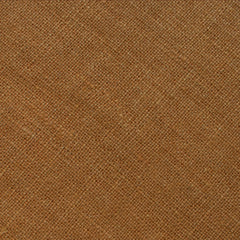 Dark Mustard Brown Linen Skinny Tie Fabric