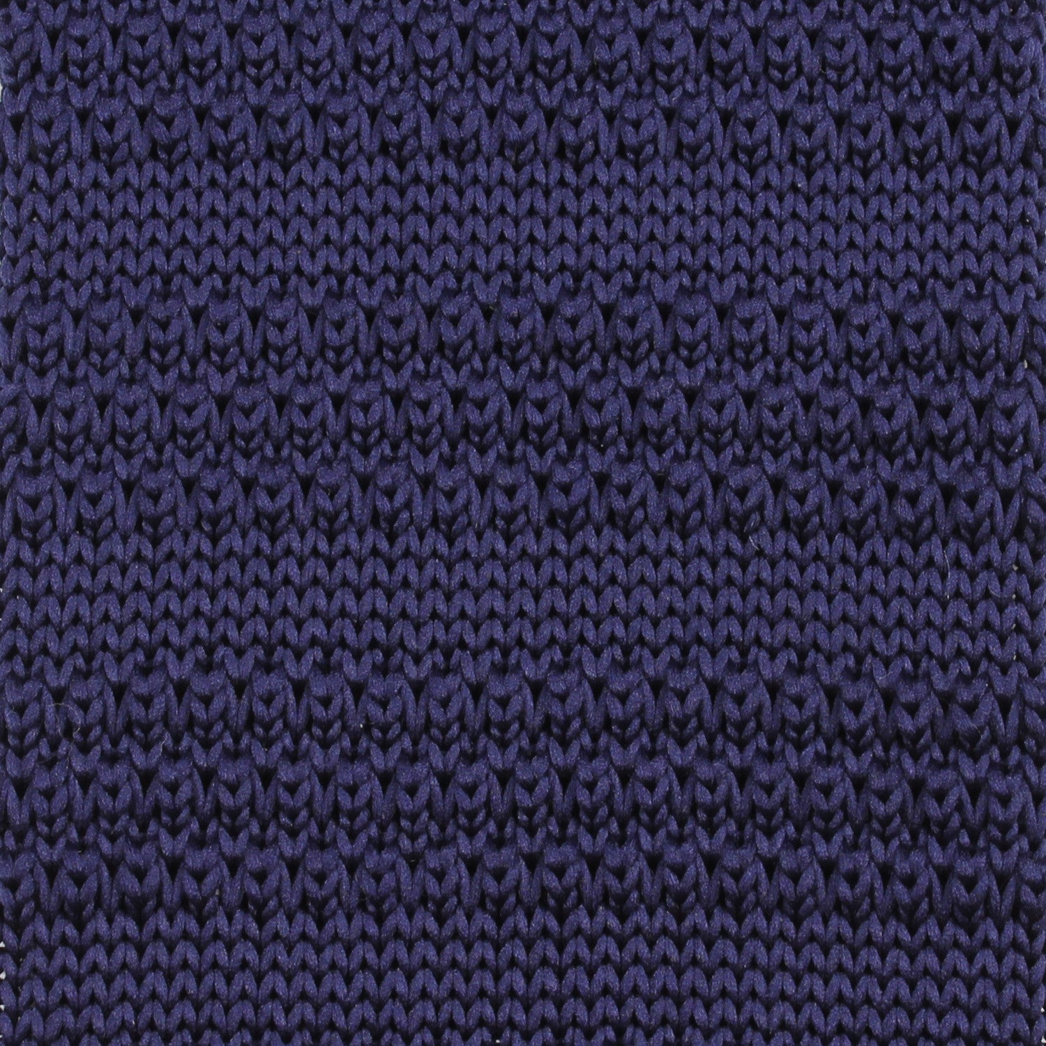 Dark Purple Knitted Tie Detail View