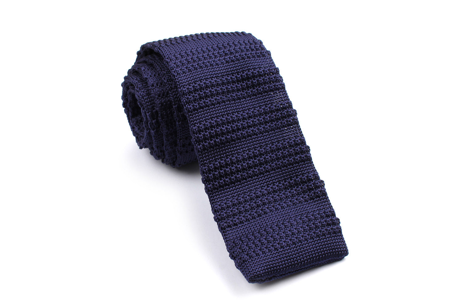 Dark Purple Knitted Tie OTAA