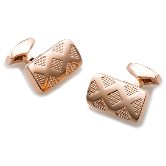 Deadly Viper Rose Gold Cufflinks